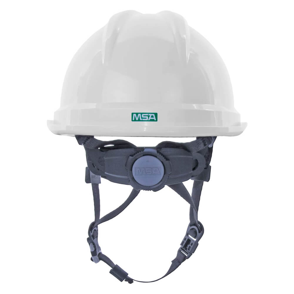 Casco de seguridad MSA Jockey C/Slot Fas-Track de 04 puntos color blanco
