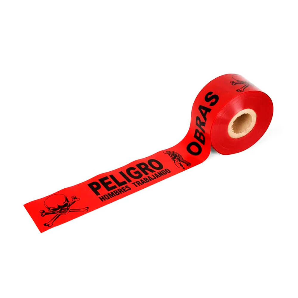 Cinta de peligro rojo