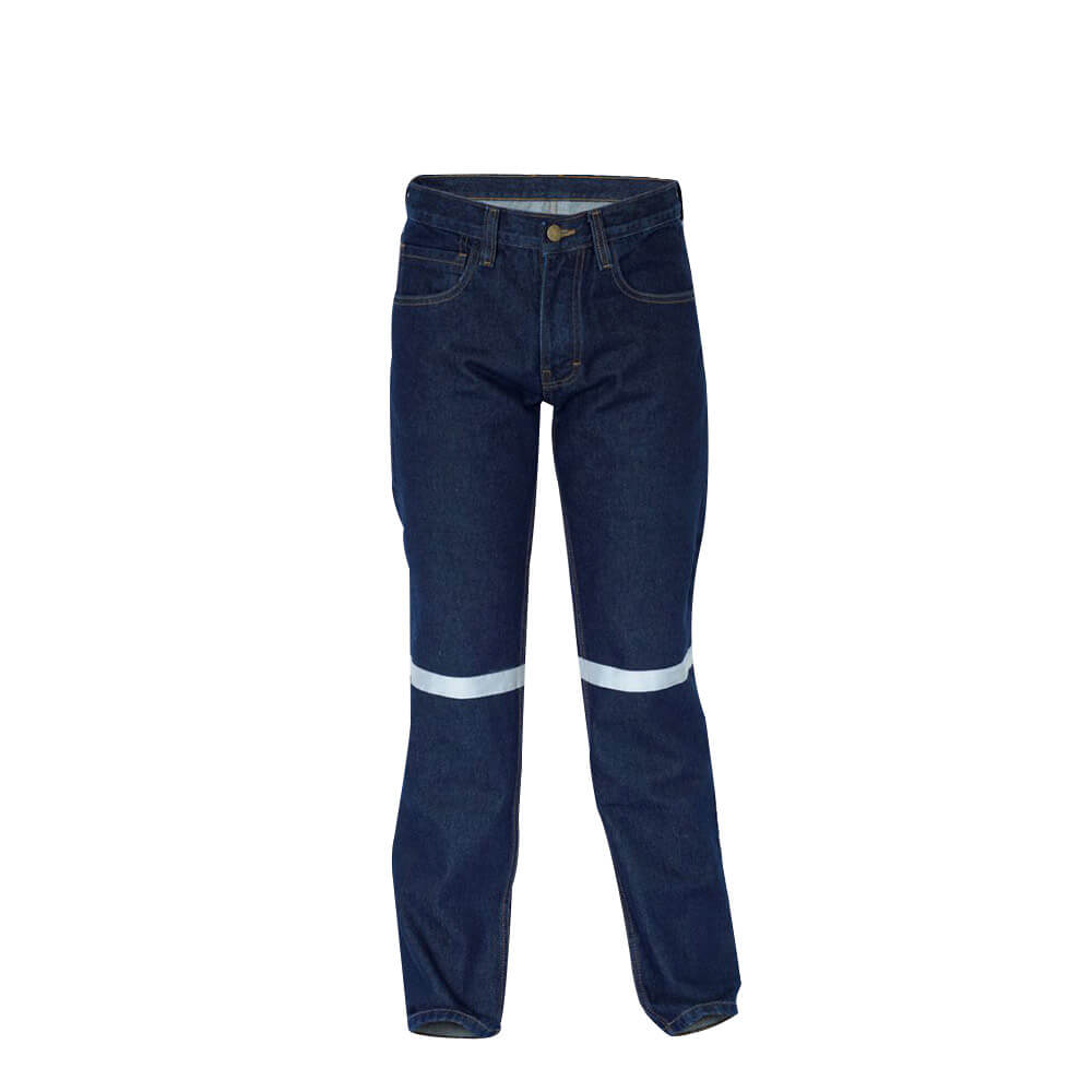 Pantalón jean con cinta reflectante