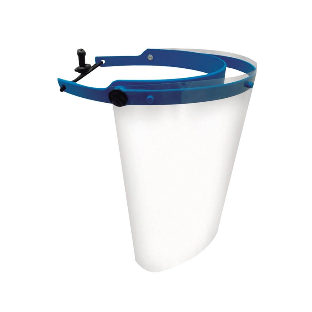 Protector facial ajustable con ajuste posterior