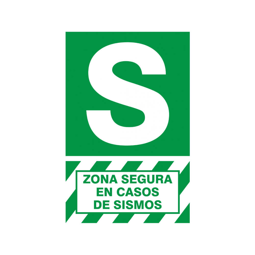 Señalización de Zona Segura en Caso de Sismo