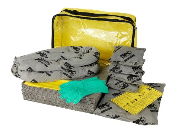 Kits de control de derrame y absorbentes industriales
